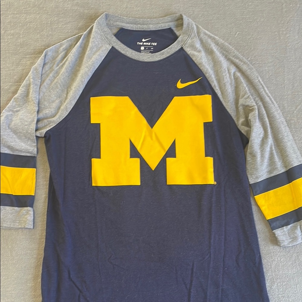 University of Michigan Block M Nike Jersey Tee